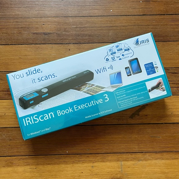 IRIScan Book Executive 3 Photo Scanner - NWT, Unused, New in Box - Picture 1 of 10